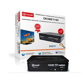 Цифровая ТВ приставка  D-color DC921HD ресивер с тюнером DVB-T2