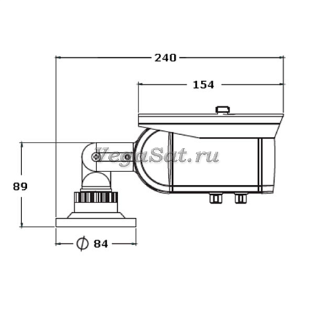 Аналоговая уличная камера  TBTec TBC-A1461IR цветная с ИК подсветкой