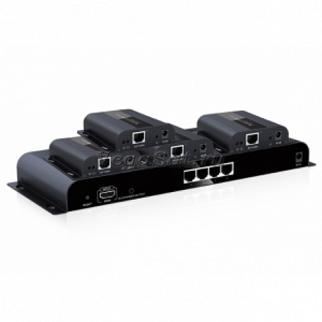 HDMI splitter 1x4 - удлинитель  Dr.HD SC 144 HDBitT по витой паре, до 120 м