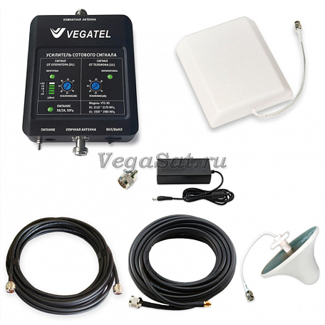 Комплект 3G усиления  Vegatel VT2-3G-kit (офис) (LED 2017 г.) для мобильного интернета