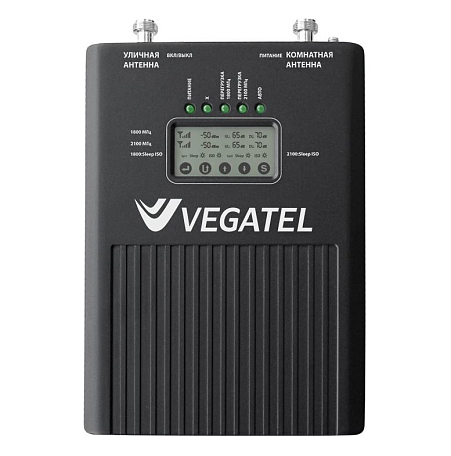 Репитер 3G 4G  Vegatel VT2-3G/4G (LED) усиление сигнала до 400 м2
