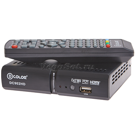Цифровая ТВ приставка  D-color DC902HD ресивер с тюнером DVB-T2