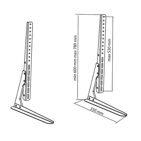 Настольная подставка  ABC Mount STAND-02 для телевизора / монитора