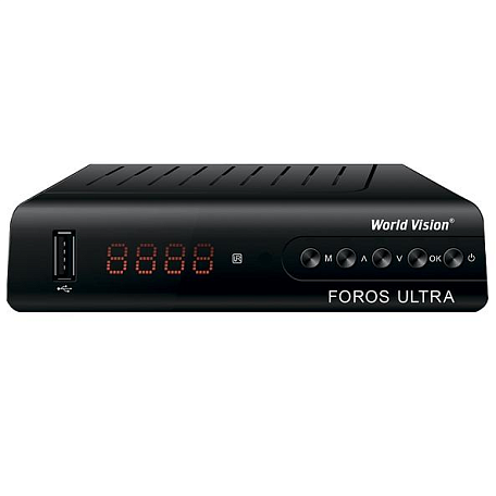 Цифровая ТВ приставка  World Vision Foros Ultra ресивер с тюнером DVB-T2/C/S2