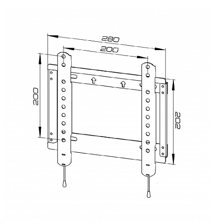 Фиксированный ТВ кронштейн  Trone Frame 10 для LED/LCD телевизоров