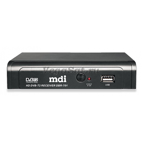 Цифровая ТВ приставка  MDI DBR-701 ресивер с тюнером DVB-T2