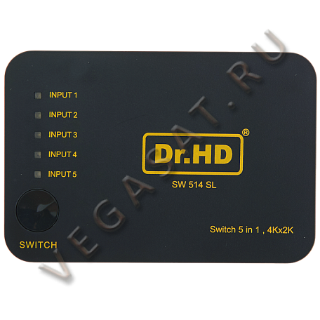 HDMI Switch переключатель  Dr.HD SW 514 SL коммутатор 5 входов 1 выход