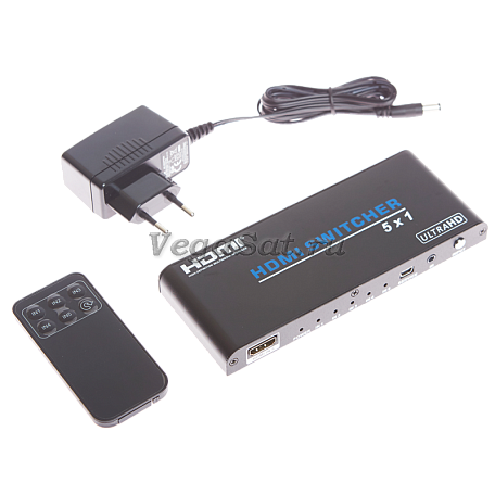 HDMI Switch переключатель  Dr.HD SW 515 SL коммутатор 5 входов 1 выход