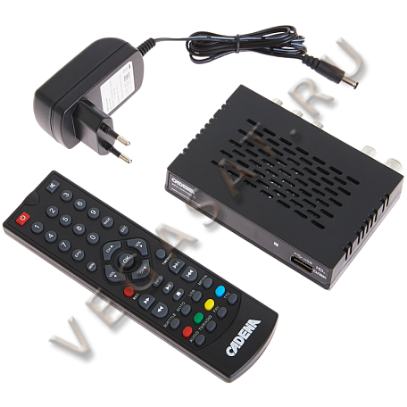 Цифровая ТВ приставка  Cadena SHTA-1104T2 ресивер с тюнером DVB-T2