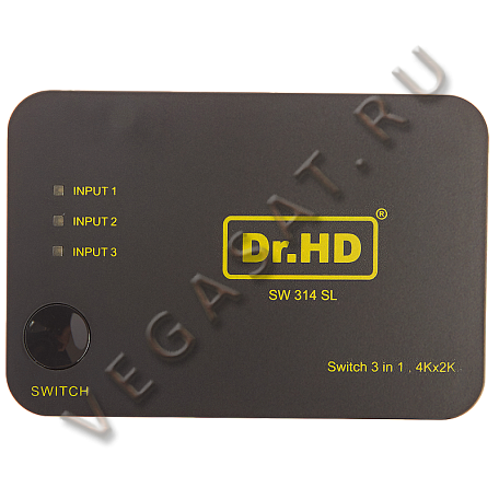 HDMI Switch переключатель  Dr.HD SW 314 SL коммутатор 3 входа 1 выход