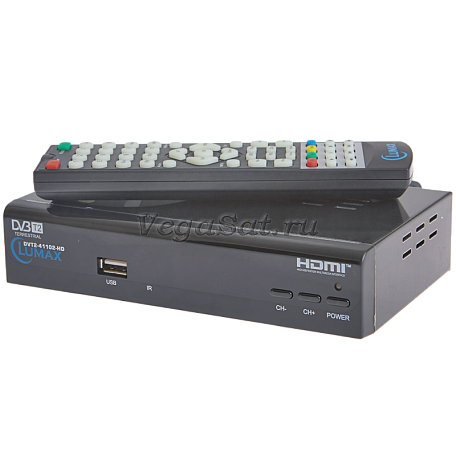 Цифровая ТВ приставка  Lumax DVT2-41102HD ресивер с тюнером DVB-T2