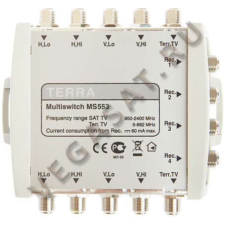 Мультисвитч  Terra MS-553 пассивный проходной 5х4