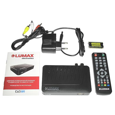 Цифровая ТВ приставка  Lumax DV1103HD ресивер с тюнером DVB-T2/C