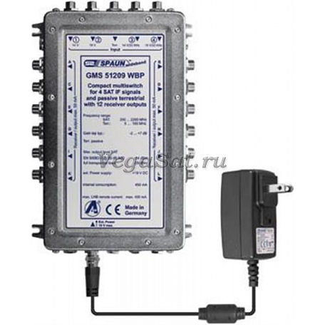 Мультисвитч  Spaun GMS 51209 WBP активный оконечный 5x12