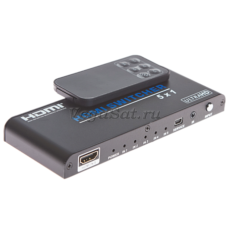 HDMI Switch переключатель  Dr.HD SW 515 SL коммутатор 5 входов 1 выход