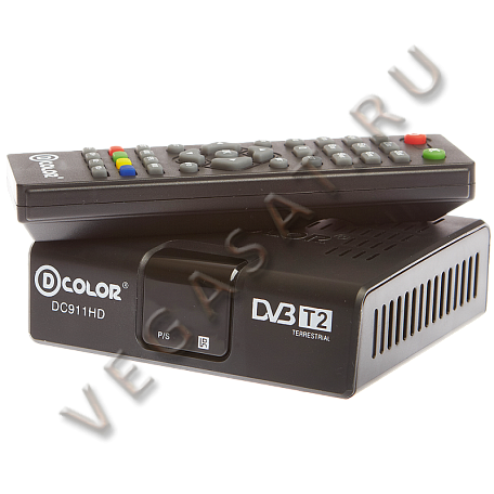 Цифровая ТВ приставка  D-color DC911HD ресивер с тюнером DVB-T2