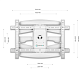 Наклонно-поворотный ТВ кронштейн  Onkron M6L white для LED/LCD телевизоров