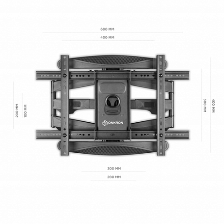 Наклонно-поворотный ТВ кронштейн  Onkron M6L black для LED/LCD телевизоров