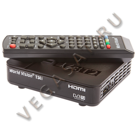 Цифровая ТВ приставка  World Vision T34i ресивер с тюнером DVB-T2