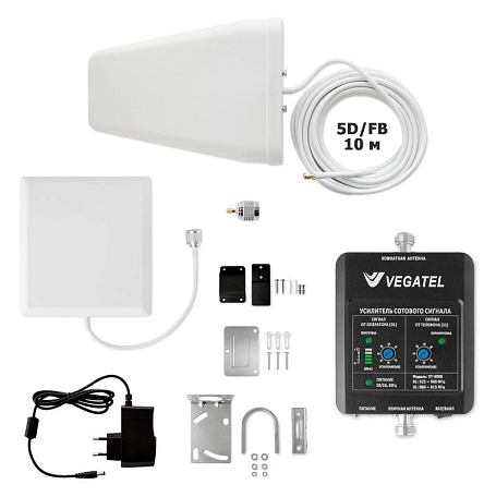 Комплект GSM усиления  Vegatel VT-900E-kit (дом, LED) для сигнала сотовой связи