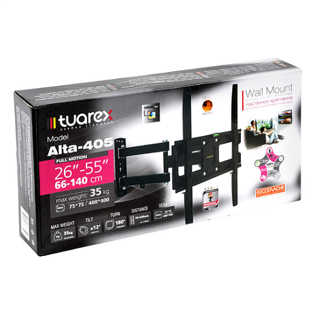 Наклонно-поворотный ТВ кронштейн  Tuarex ALTA-405 для LED/LCD телевизоров