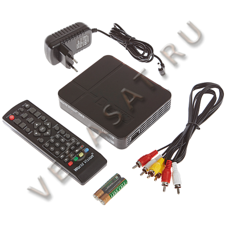 Цифровая ТВ приставка  World Vision T34A ресивер с тюнером DVB-T2