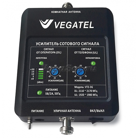 Комплект 3G усиления  Vegatel VT2-3G-kit (офис) (LED 2017 г.) для мобильного интернета