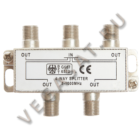 Делитель (краб, сплиттер)   Splitter 4-WAY разветвитель на 4 тв