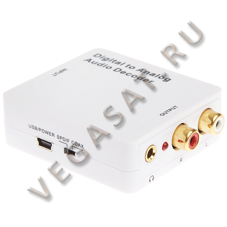 Цифровой аудио конвертер  Dr.HD CA 221 DAS Coaxial и S/PDIF в аналог