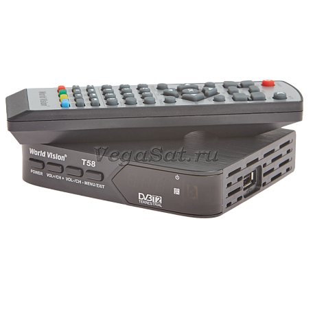 Цифровая ТВ приставка  World Vision T58 ресивер с тюнером DVB-T2