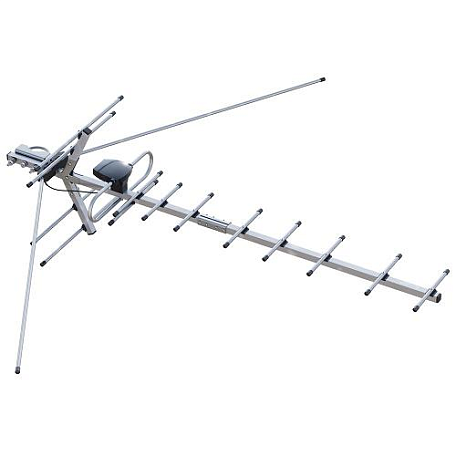 Уличная ТВ антенна  Rexant RX-403 активная МВ / ДМВ с усилителем