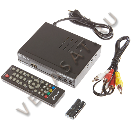 Цифровая ТВ приставка  D-color DC1002HD mini ресивер с тюнером DVB-T2