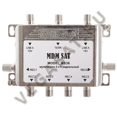 Мультисвитч   MS-36 пассивный оконечный 3x6