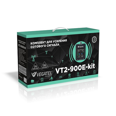 Комплект GSM усиления  Vegatel VT2-900E-kit (LED) для сигнала сотовой связи