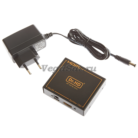 HDMI Splitter разветвитель  Dr.HD SP 124 SL Plus сплиттер 1 вход 2 выхода