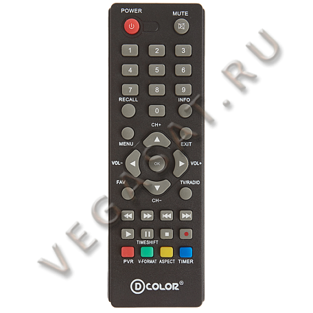 Цифровая ТВ приставка  D-color DC1002HD mini ресивер с тюнером DVB-T2