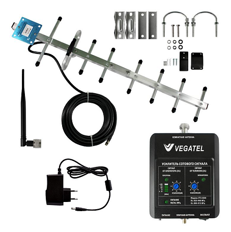 Комплект GSM усиления  Vegatel VT2-900E-kit (LED) для сигнала сотовой связи