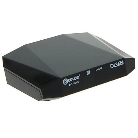 Цифровая ТВ приставка  D-color DC705HD ресивер с тюнером DVB-T2