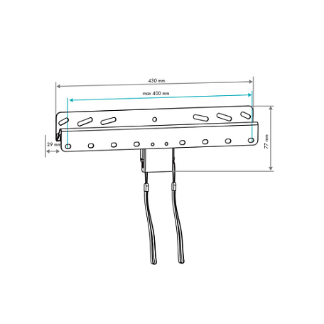 Фиксированный ТВ кронштейн  VLK TRENTO-21 для LED/LCD телевизоров