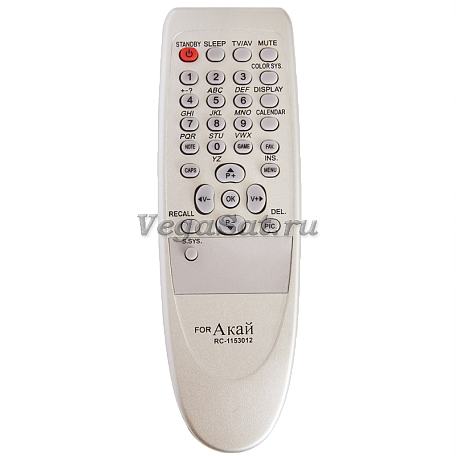 Пульт управления  Huayu RC-1153012 / 1153014 / 1153038 для телевизора Akai
