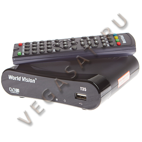 Цифровая ТВ приставка  World Vision T35 ресивер с тюнером DVB-T2