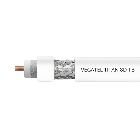 Кабель 8D-FB (Titan, белый)  Vegatel R11127 8D-FB
