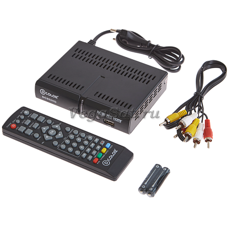 Цифровая ТВ приставка  D-color DC902HD ресивер с тюнером DVB-T2