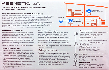 Роутер  Keenetic Keenetic 4G router