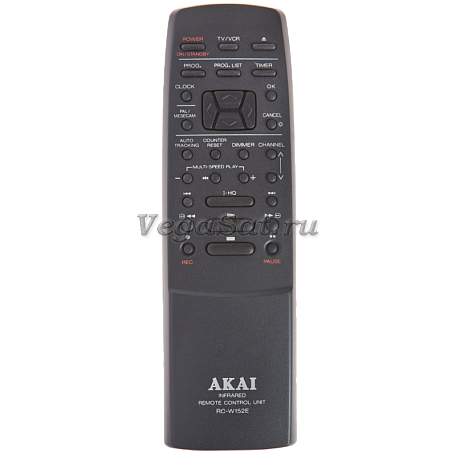 Пульт управления   RC-W152E original для видеомагнитофона Akai