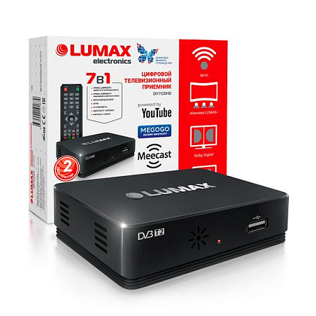 Цифровая ТВ приставка  Lumax DV1120HD ресивер с тюнером DVB-T2/C