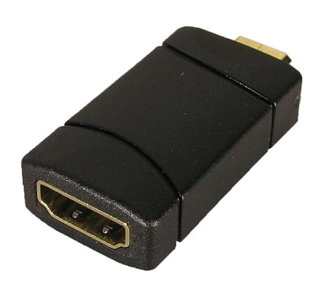 HDMI переходник - адаптер  Dr.HD AD HM type C - HF type A 180 на мини-HDMI с разворотом