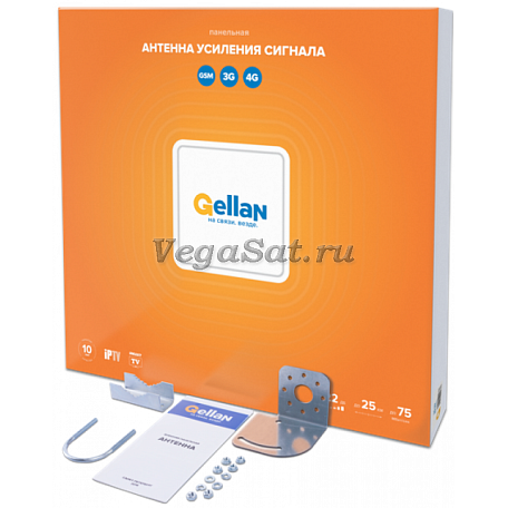 Антенна 4G панельная  Gellan LTE-22M MIMO внешняя, N-Female, 22 дБ