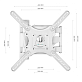 Наклонно-поворотный ТВ кронштейн  Onkron M4 white для LED/LCD телевизоров