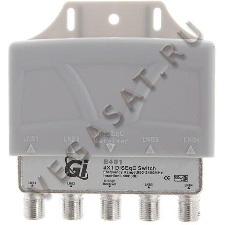 Спутниковый дисек в чехле   DiSEqC 4x1 протокол 2.0 на 4 порта